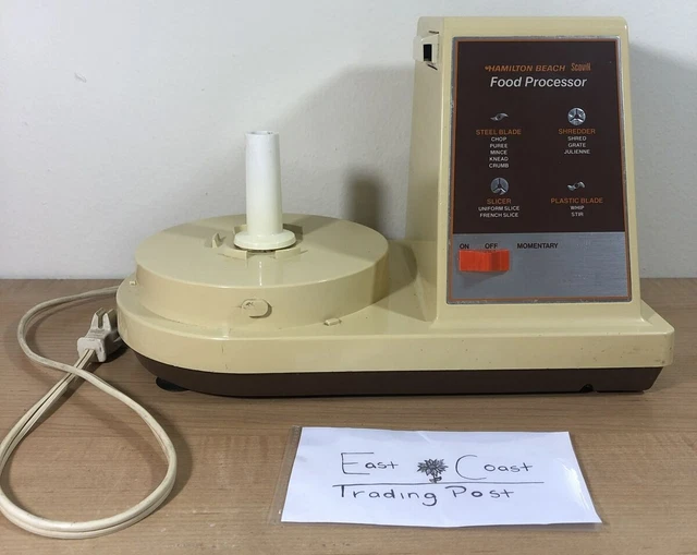VINTAGE HAMILTON BEACH Scovill Food Processor Model 7071 Tested Base