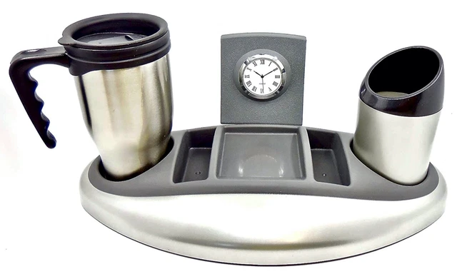 Thermos Executive Desk Organizer with Insulated Mug,plastic