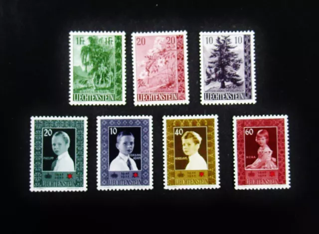 nystamps Liechtenstein Stamp # 293-296 312-314 Mint OG NH       M29y3096