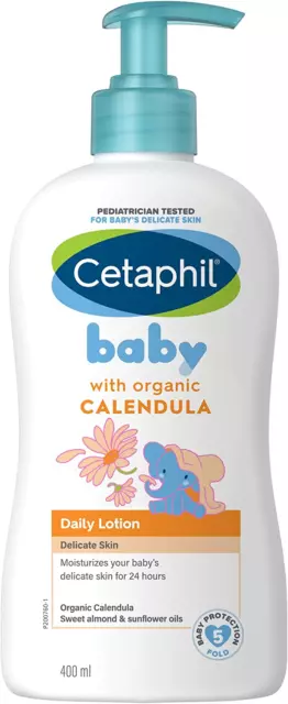 Cetaphil Baby Daily Lotion with Organic Calendula |Vitamin E | Sweet Almond & Oz