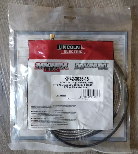 Lincoln Electric KP42-3035-15 Cable Liner .030-.035 in (0.8-0.9 mm) 15 ft (4.6 m