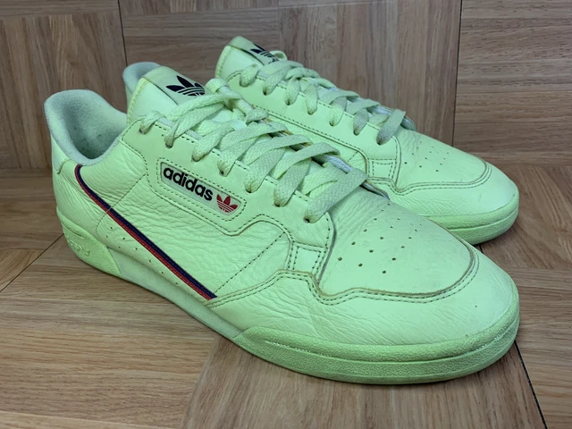 adidas originals continental 80's sneakers in semi frozen yellow