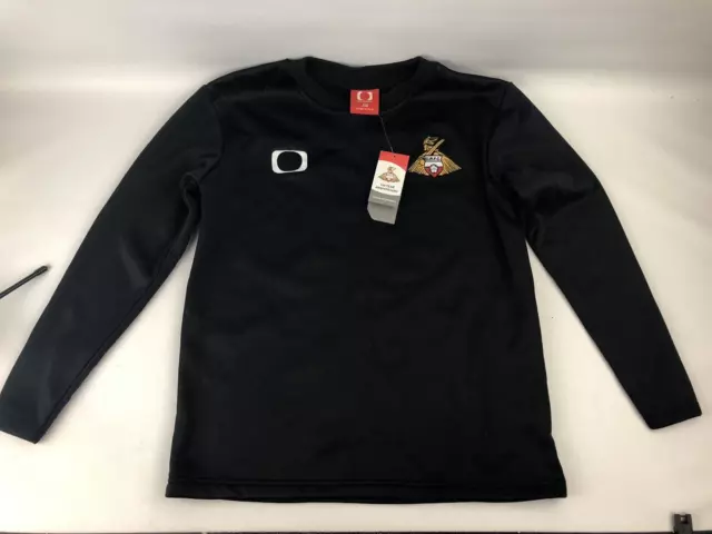 Doncaster Rovers 2019 Academy Tempest Top Black Jumper Size J12 Kids Long Sleeve