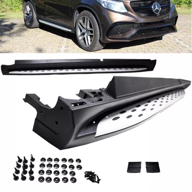 Marchepieds Barre D 'em Barquement Kit Aluminium pour Mercedes Gle C292 Ab 2015+