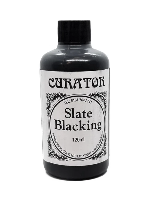 Curator Horloge Ou Tout Ardoise Blacking Solution Fluide Noir 120ml Blacken