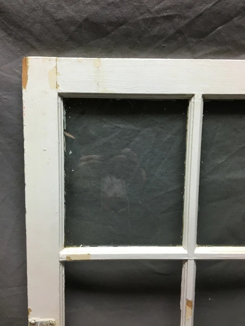 Antique 20x34 6 Lite Casement Shabby Window VTG Old Cabinet Cupboard Chic 97-21B 3