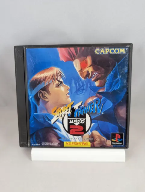 PS1 - Street Fighter Zero 2 (game+box+instruction) Sony Playstation (JAPAN)