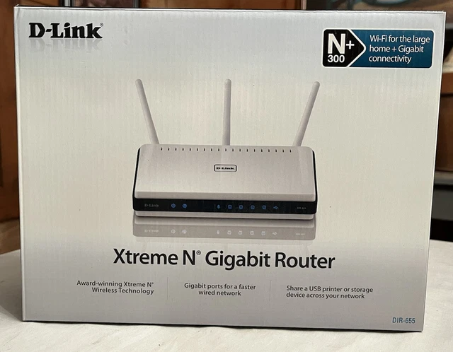 D-Link DIR-655 300 Mbps 4-Port Gigabit Wireless N Router