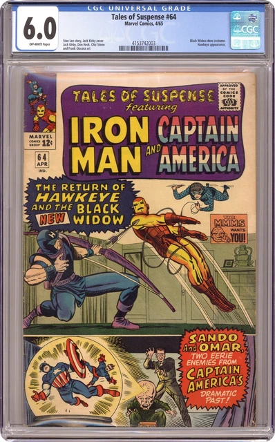 Tales of Suspense #64 CGC 6.0 1965 4153742003 1st app. Black Widow costume