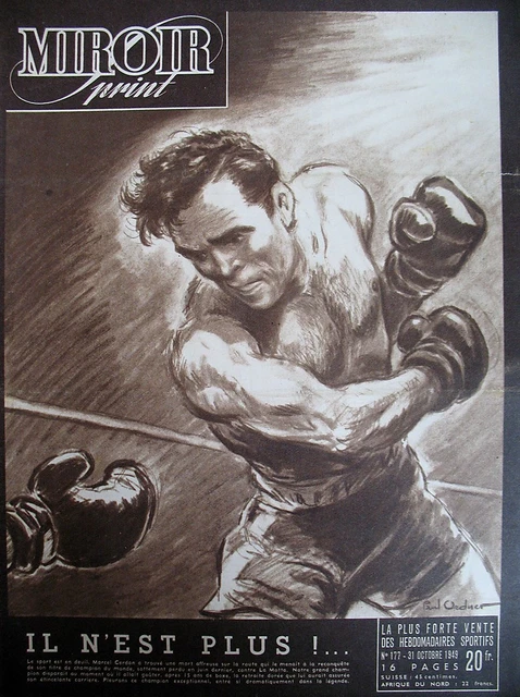 Paris Match N°3 – 8 Avril 1949 – Cerdan Vainqueur à Londres – Boxe – Édition Originale