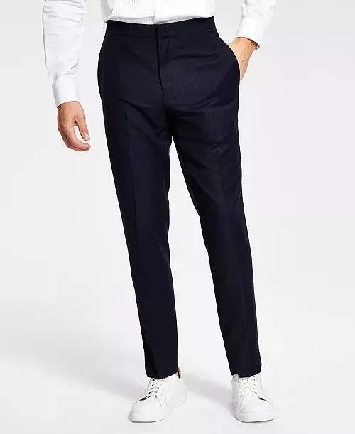 Alfani Mens Slim Fit Navy Tuxedo Pants 32 x 30