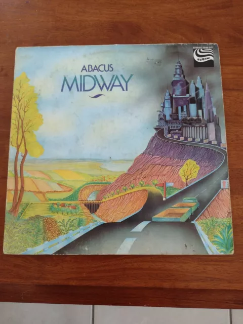 Abacus - Midway Rare 1973 Lp Record Original Zebra  Import Germany Prog Rock