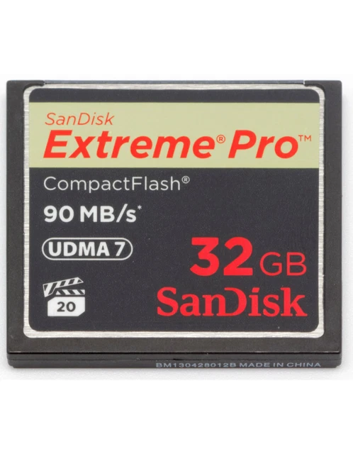 Carte memoire Compact Flash Extreme Pro 32GB - SANDISK - 90Mbps