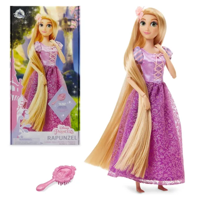 Disney Rapunzel Classic Princess Doll Figure Kid's Toy with Brush 29cm/11.4"