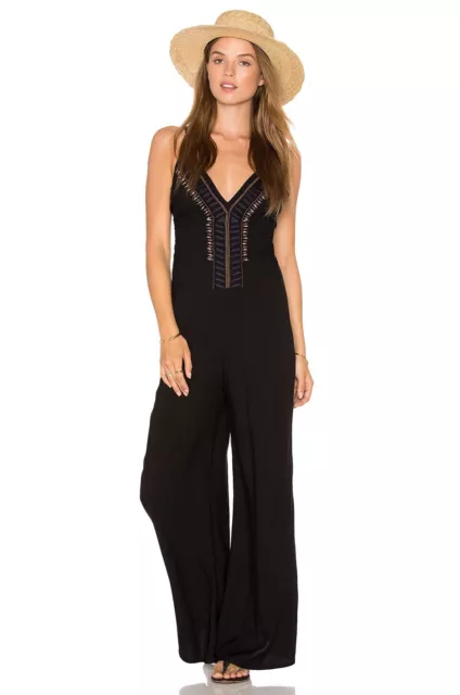 Cleobella x Zella Day Native Bone Necklace REVOLVE Black Sleeveless Jumpsuit XS