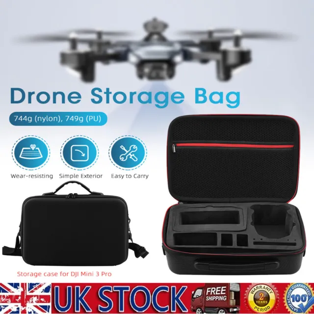 PU/Nylon Portable Storage Bag Carrying Case Box Handbag For DJI MINI 3 Pro Drone