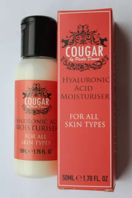 Cougar by Paula Dunne Hyaluronic Acid Moisturiser 50ml for all skin types