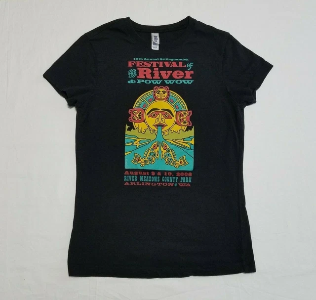 STILLAGUAMISH FESTIVAL RIVER Pow Wow Graphic Concert TShirt Womens