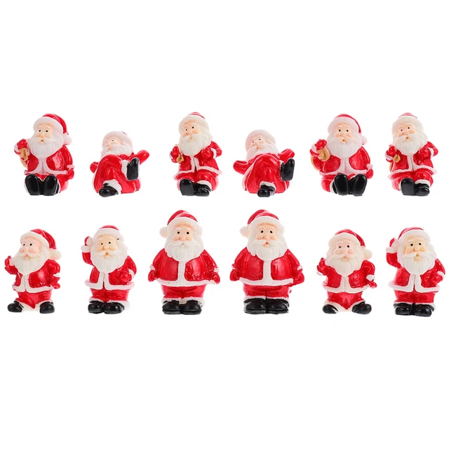 12 Stück Creative Resin Crafts Weihnachten Santa Claus Xmas Micro Landscape