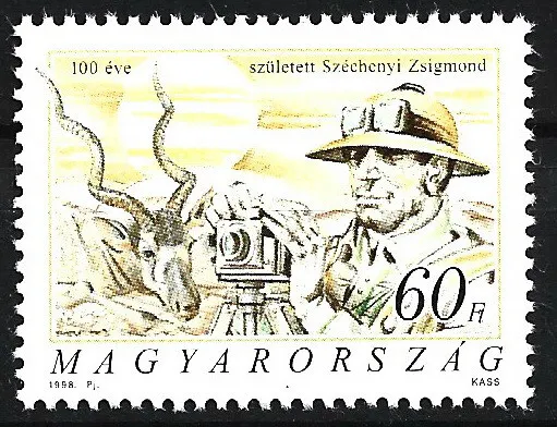 Ungarn - 100. Geburtstag von Zsigmond Széchenyi postfrisch 1998 Mi. 4475