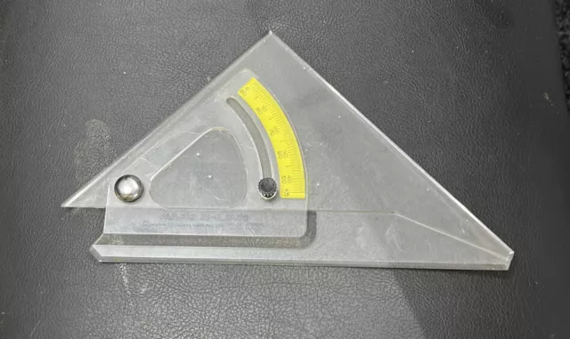 Vintage Blundell Harling True-Angle Line Drawing Protractor 20x27 (IN1)