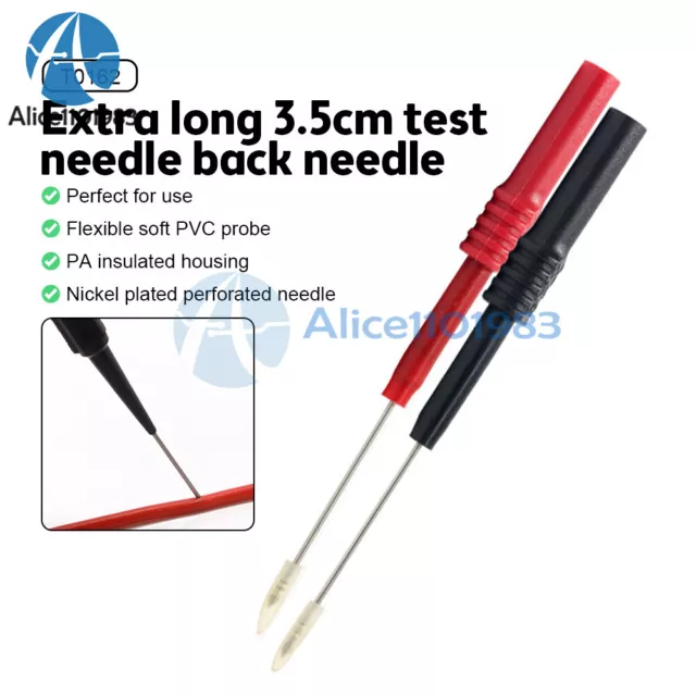 2 Pieces Multimeter Voltmeter Cable  Needle Tester Unique Probe Test Lead Cord