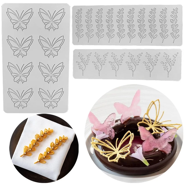 Fondant Pad Reusable Diy Feather/leaf/geometric Sugarcraft Cake Decoration Mold