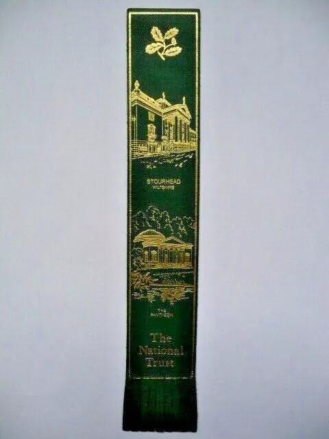 Stourhead Wiltshire The Pantheon National Trust Dark Green Leather Bookmark