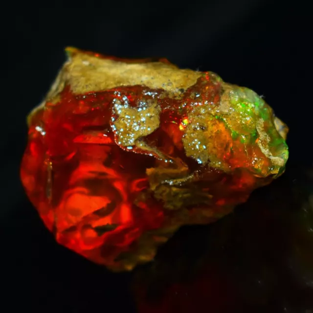 Multi-Feuer-Opal, 176,00 Karat, natürlicher äthiopischer Opal, roher... 2