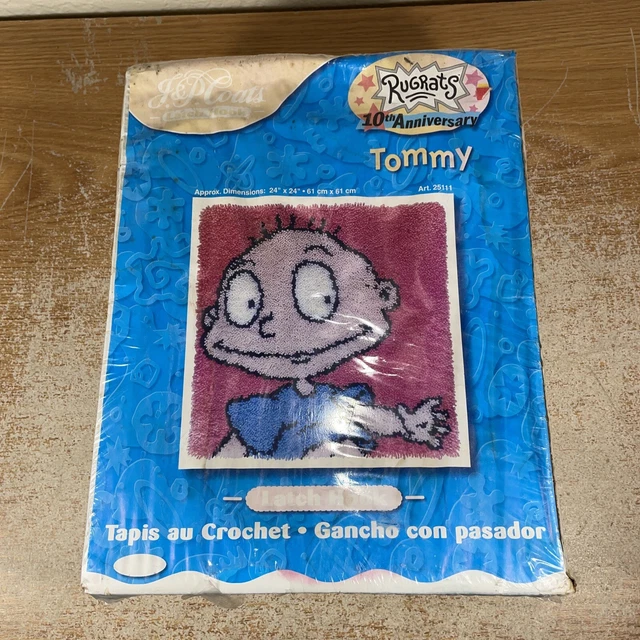 NEW J&P COATS Rugrats 10th Anniversary Tommy Pickles Latch Hook Kit