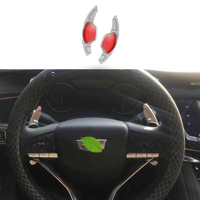 For Cadillac CT4 2020-2024 GL Aluminum Alloy Silver Steering Wheel Shift Paddles