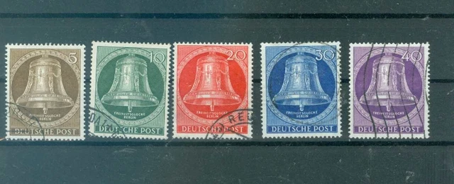 Berlin  Nr. 101 – 105 „ Glocken Klöppel Mitte „ gestempelt