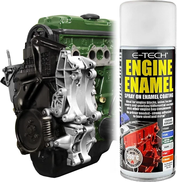 Vernice smaltata motore resistente al calore 400 ml - spray su vernice ad alta temperatura (verde)