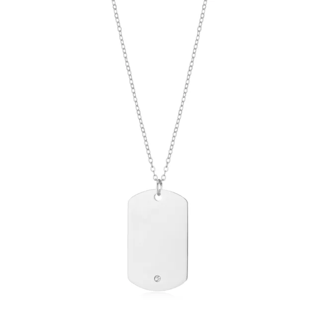 BEN SHERMAN STAINLESS Steel Dog Tag Style Necklace 9.99 PicClick UK
