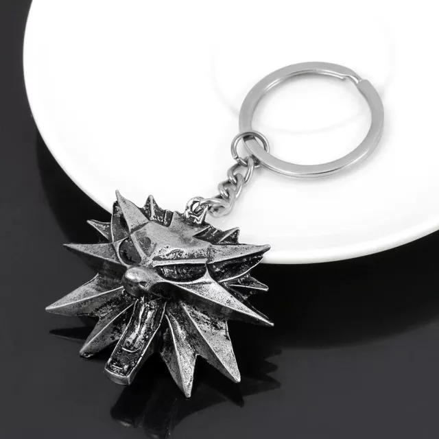 The Witcher 3 Keyring Wolf Head Wild Hunt Keychain Keychain Geralt of Rivia Gift