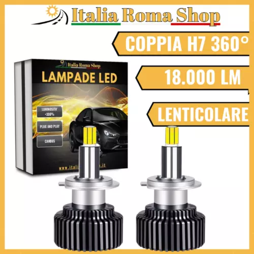 LAMPADA LED H7 6000K Xenon Canbus 360° Specifico Per Faro Lenticolare No  Error EUR 34,90 - PicClick IT