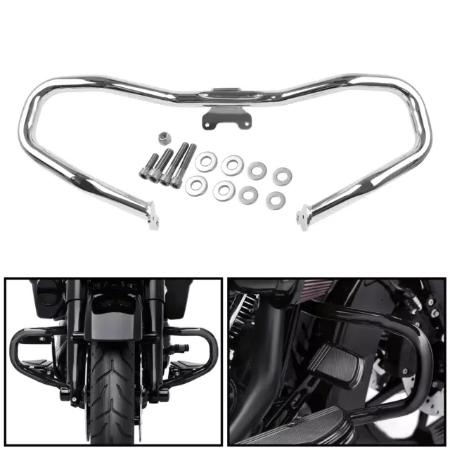Engine Guard Crash Bars Compatible With Harley FLHX FLHXS Road King 2014-2021