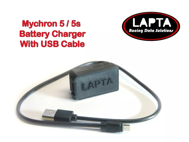 Battery Charger for Aim Mychron 5 / 5s and USB Cable