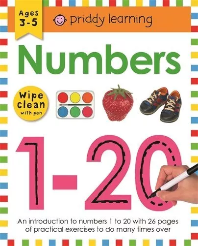 Numbers 1-20 (UK EDITION) (Wipe Clean Workbooks) by Roger Priddy Book The Cheap