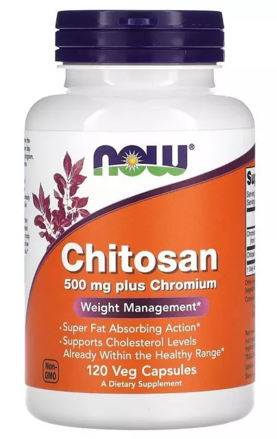 Now Foods Chitosan Plus cromo 500 mg -120 cápsulas (27,38 EUR/100 g)