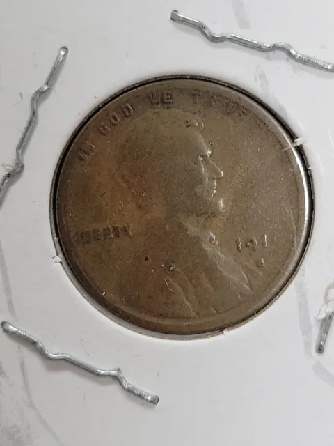 1916 S Lincoln Wheat Copper Cent Penny 1C