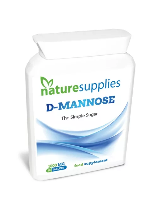Tabletas de D-Manosa 1000 mg | Alta Fuerza | Suministro de 1 mes suministros naturales