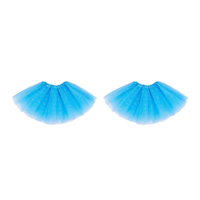 2 paillettes sottoveste sottoveste balletto danza soffice tutù soffici U6F2