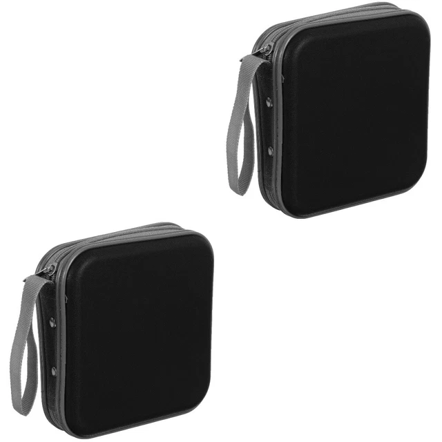 2 Pieces CD Disc Storage Bag Dvd Wallet Holder Album Box Binder Travel