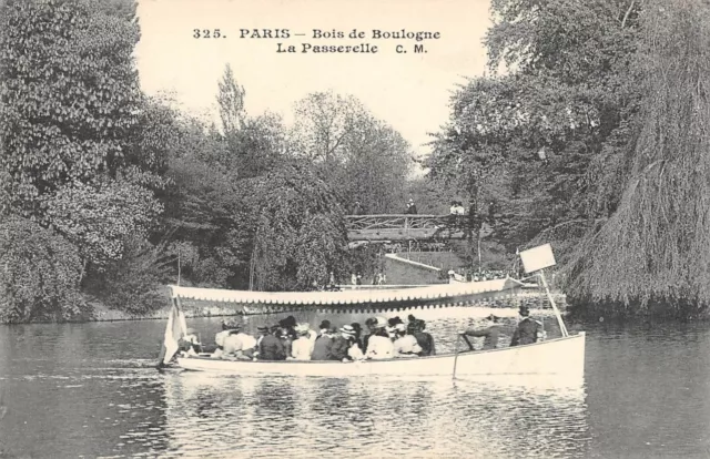 Cpa 75 Paris Bois De Boulogne La Passerelle