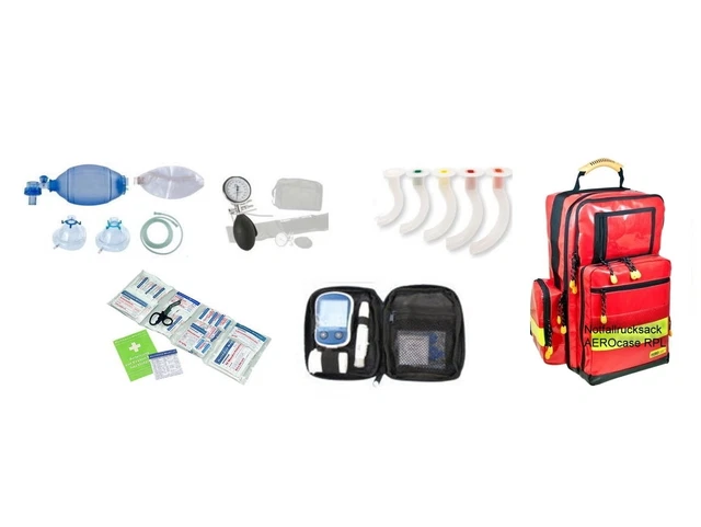 Notfallrucksack M PRO Plane gefüllt SAN XL (Rettungsdienst Arztpraxis Feuerwehr)