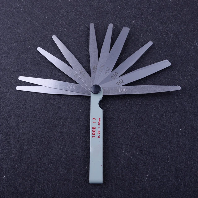 Silver Steel 17 Feeler Gauge Set Fit For GY6 50 150cc Motorcycle Valve Clearance