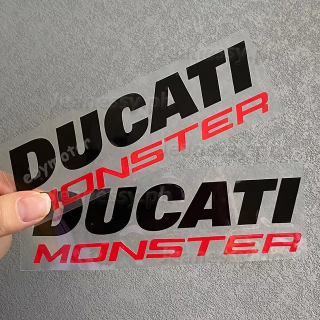 Motorcycle Fuel Tank Emblem Decals for Ducati MONSTER Bike Racing Badge Stickers