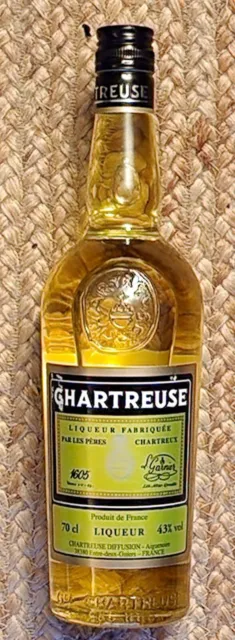 Chartreuse jaune Mise en bouteille à Aiguenoire  pour l'Espagne