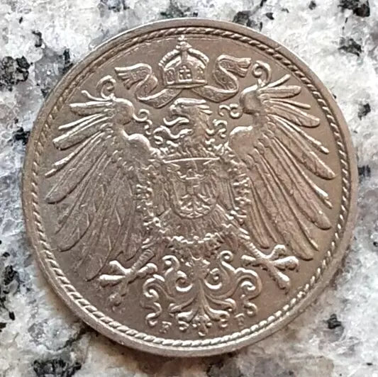 10 Pfennig 1914 F Stuttgart Kursmünze Deutsches Kaiserreich - Erhaltung  -